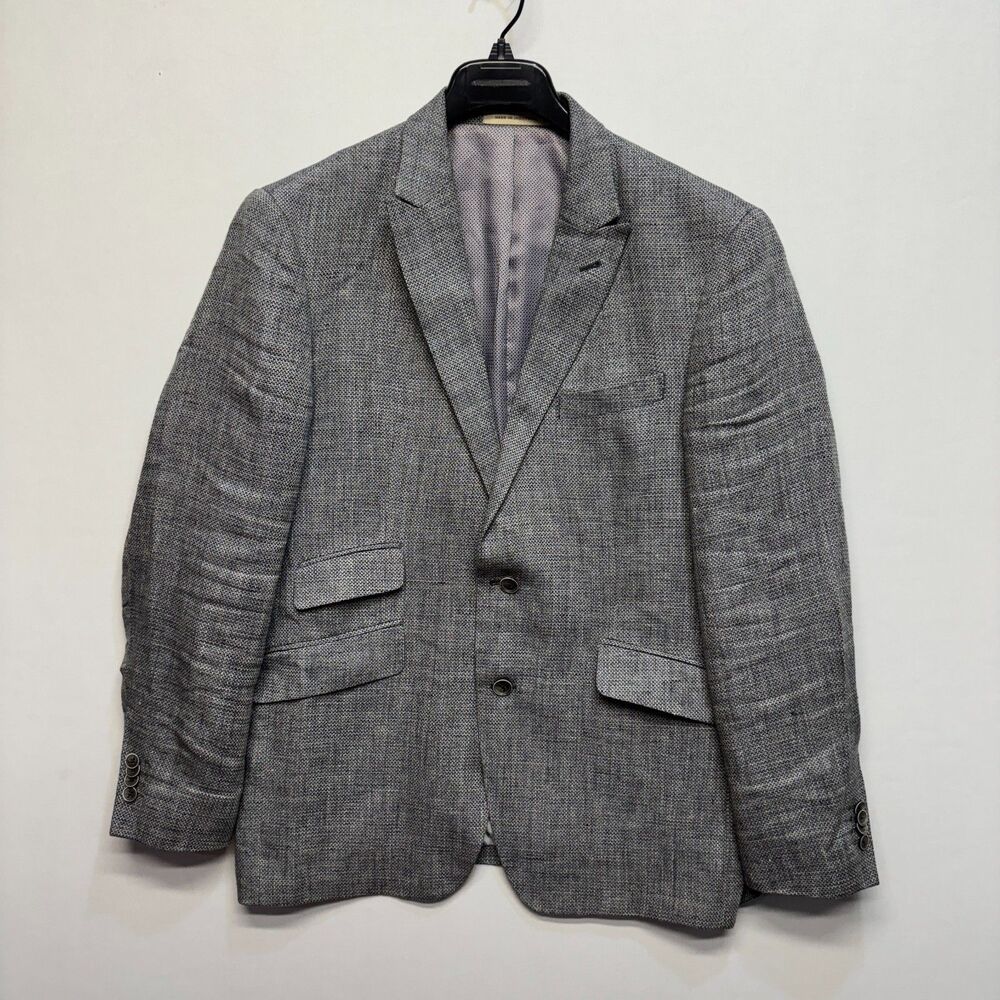 JOE Joseph Abboud Men 100% Linen Blazer Jacket Size 42 Regular Slim Fit D117 -7